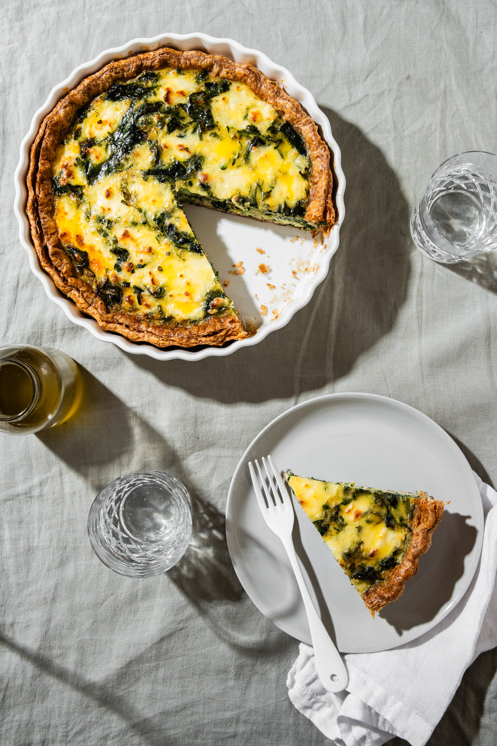 Ricotta and greens pie