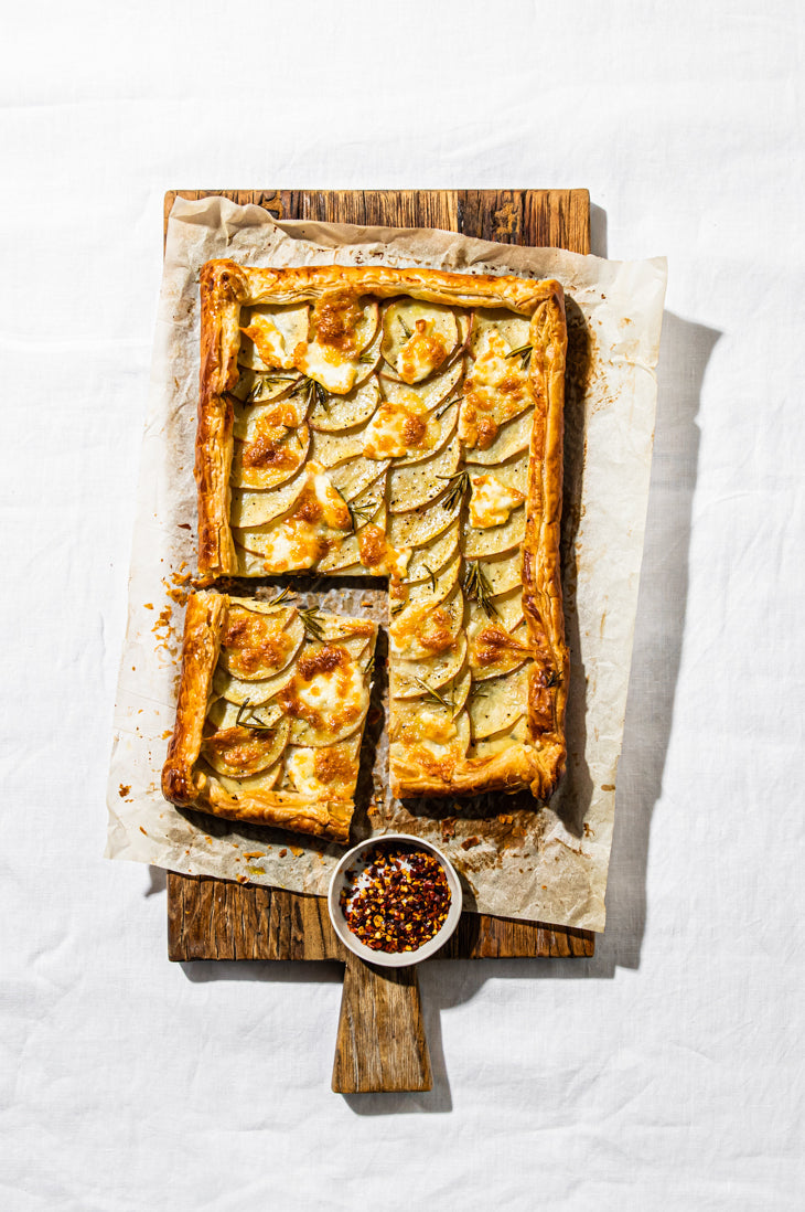 Potato and rosemary tart