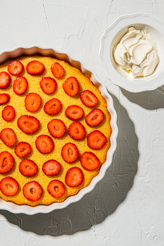 Coconut lemon naked tart