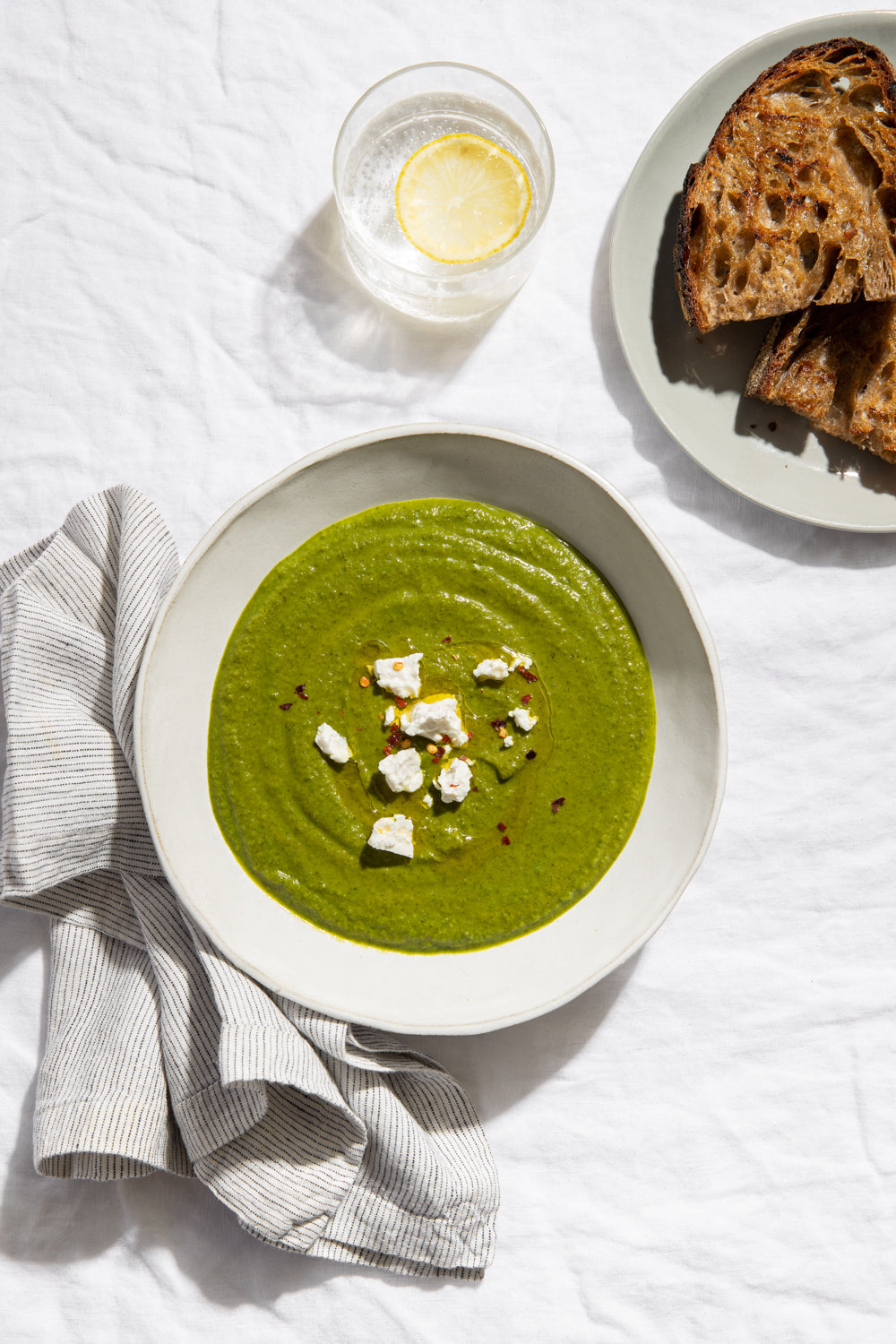 Broccoli and white bean soup