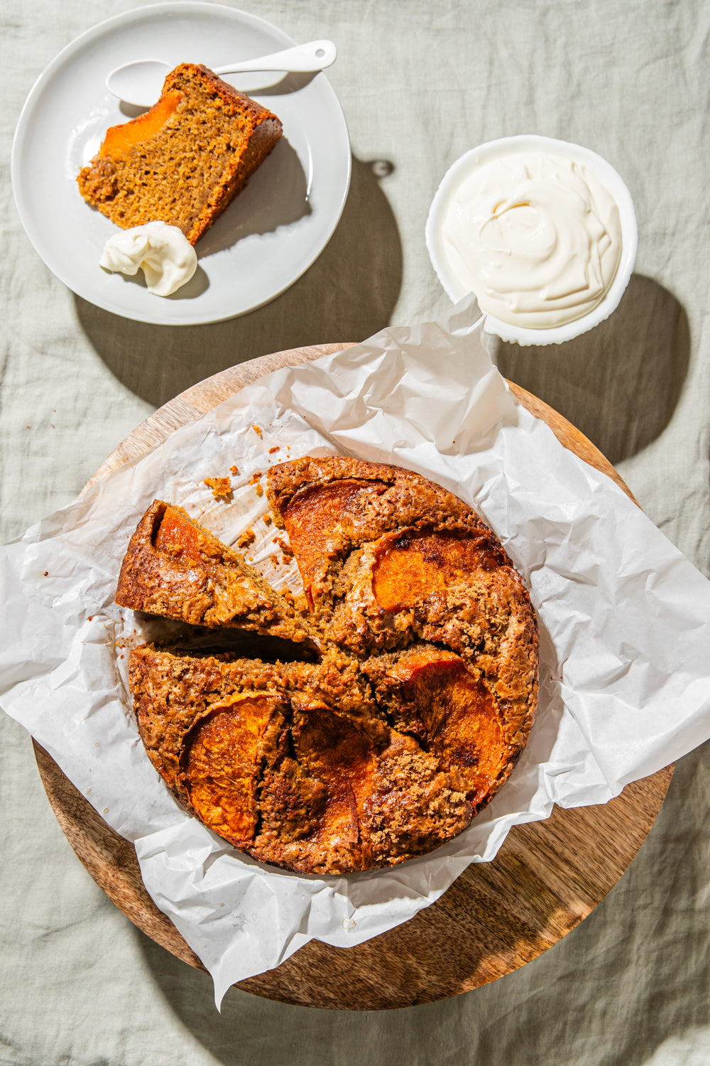 Brown sugar and pumpkin cake