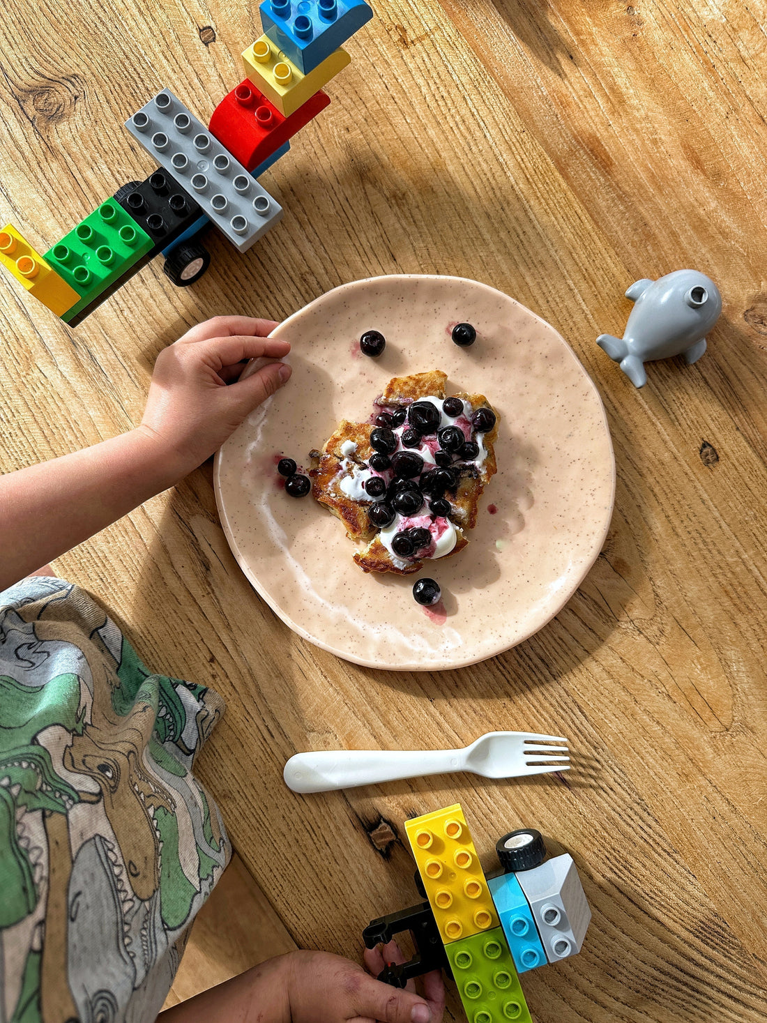 Banana porridge pancakes