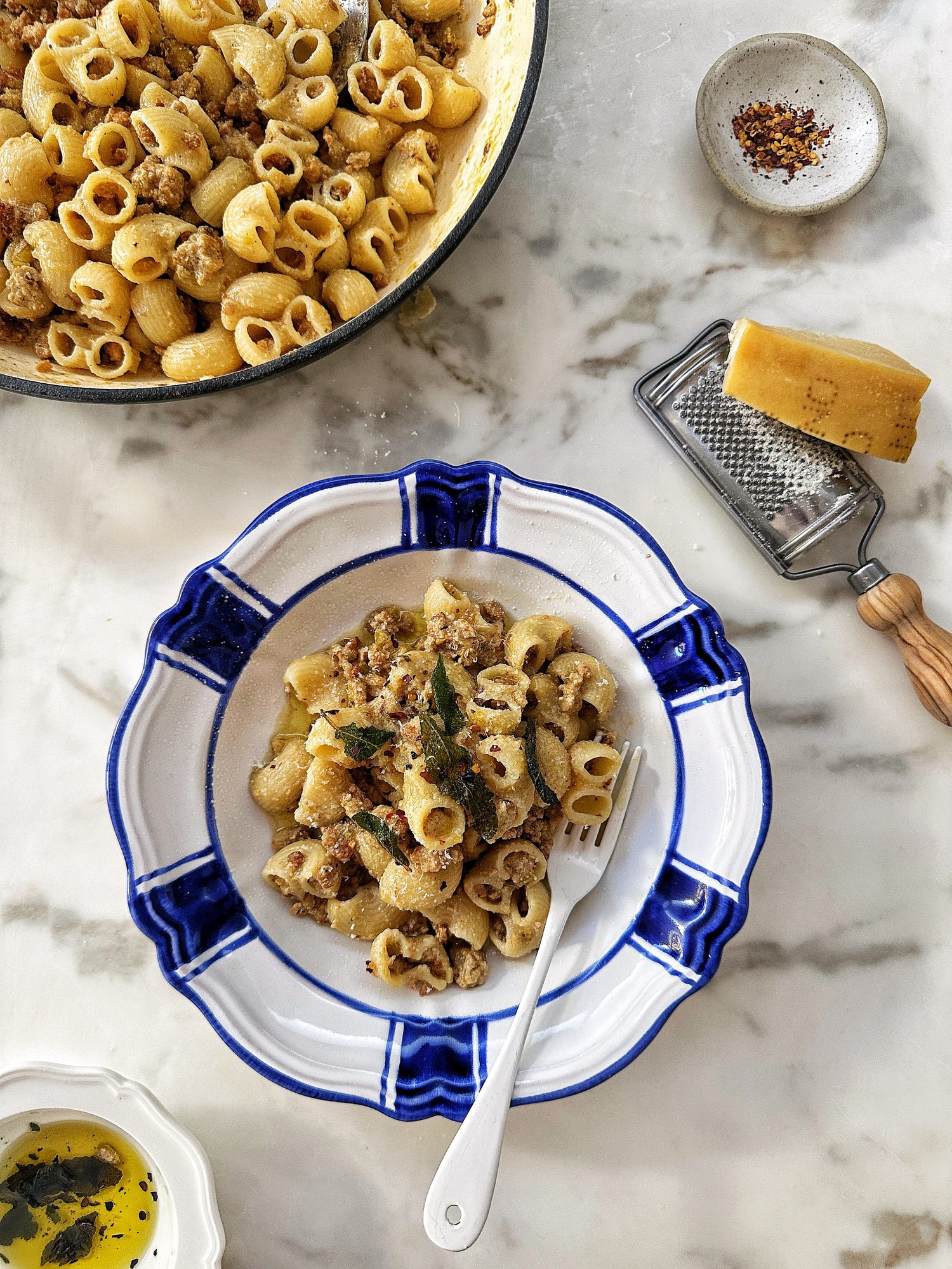 Pork and milk ragu