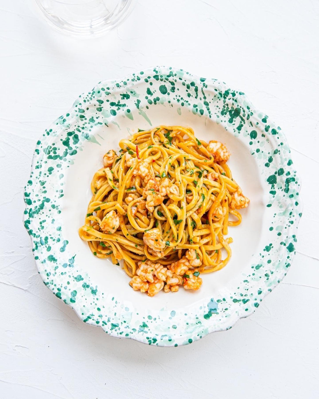 Prawn and garlic butter pasta