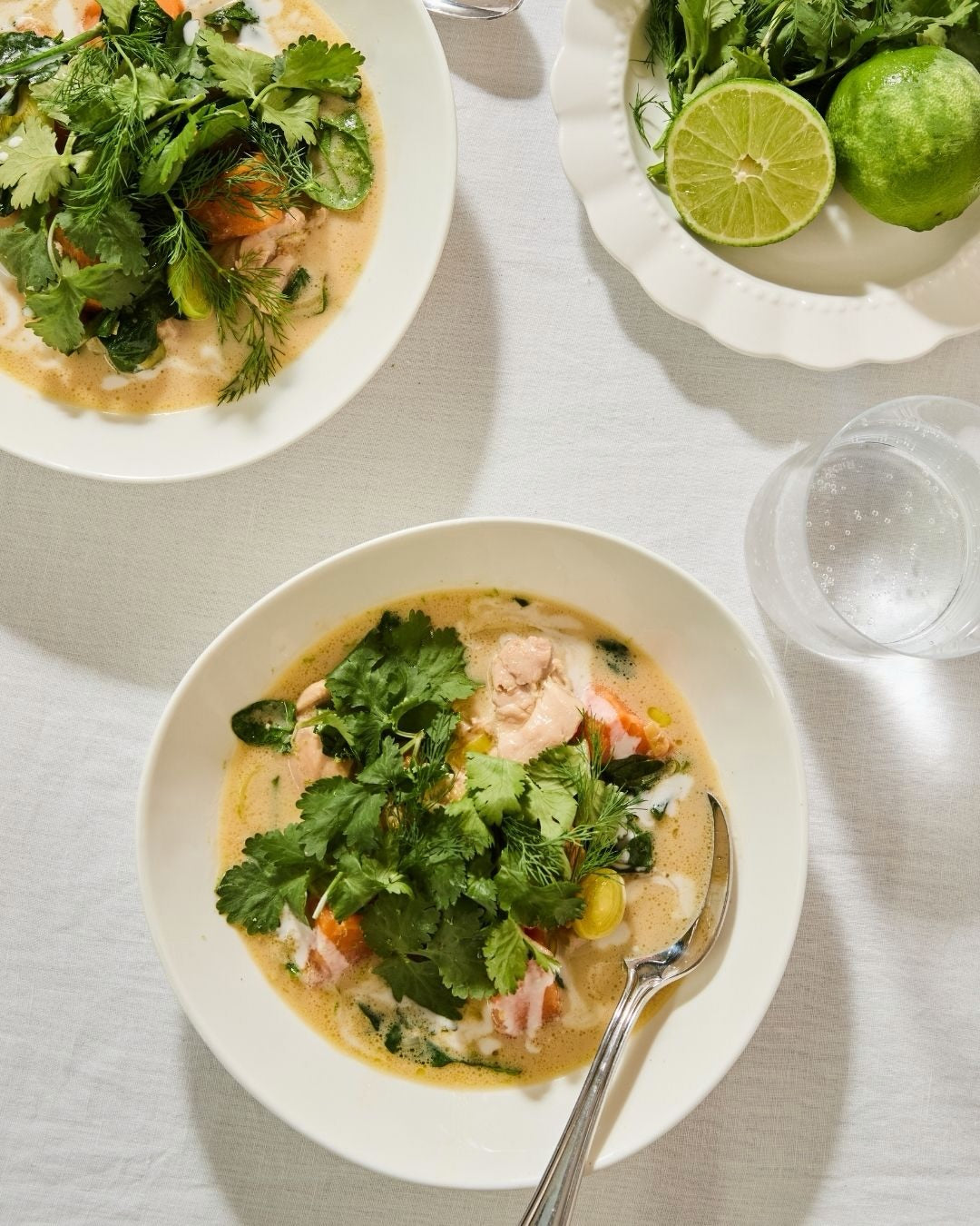 Miso, lime, chicken and sweet potato stew