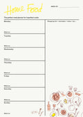 Home Food Meal Planner Fridge Magnet